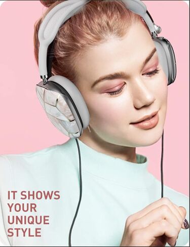 حافظة i-Blason Cosmo مصممة لسماعات Airpods Max، غطاء حماية أنيق لوسائد الأذن متوافق مع Apple AirPods Max، زوج واحد (أسود) in Kuwait