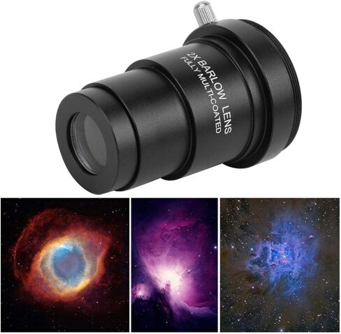 2X عدسة بارلو M42x0.75 واجهة لولبية لعدسات التلسكوب الفلكي 1.25 انش مضادة للتشوه، مضادة للصدأ، قوية ومتينة in Kuwait