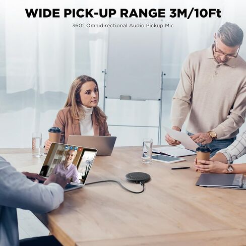 BOYA Blobby USB Conference Microphone,Desktop Computer Microphone with Wireless Charger, Omnidirectional Condenser PC Mic for Video Conference Online Class Skype Chatting Zoom Recording(Windows/MacOS) in Kuwait