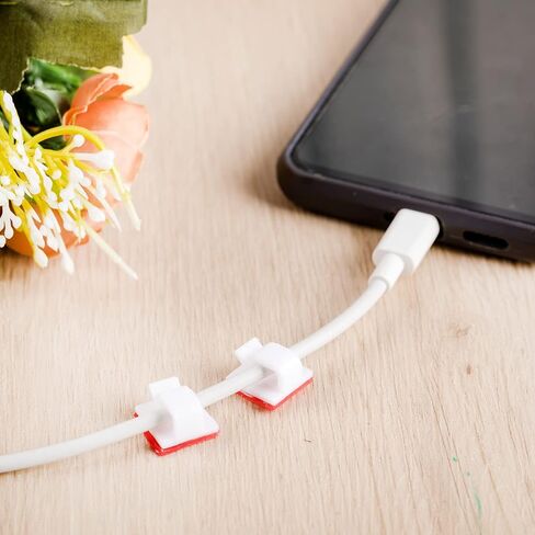 مستر.بين - مشابك كابلات، عبوة من 30 قطعة، ابيض، منظم اسلاك لاصق، منظم كابلات، حامل اسلاك للمكتب، حامل كابلات، مشابك اسلاك، حافظة اسلاك، منظم اسلاك مكتب، مشبك سلك، حامل اسلاك in Kuwait