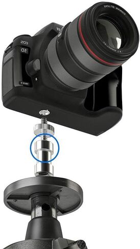 6 Pack International Standard 1/4"-20 Male to 1/4"-20 Male Threaded Tripod Screw Adapter Standard Tripod Mounting Thread Camera Screw Adapter Converter,Precision Made in Saudi Arabia