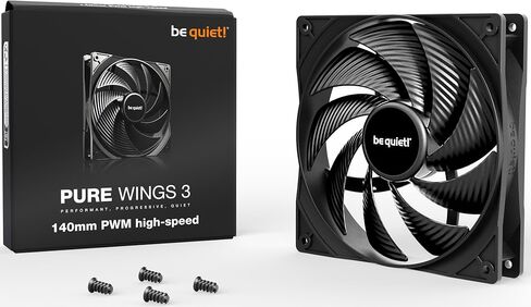 be quiet! Pure Wings 2 120mm PWM Premium Low Noise Cooling Fan | Black | BL039 in Saudi Arabia