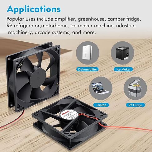 Wathai 92mm 12V DC Brushless Fan 2 Pin PC Case Computer Cooling Fan in Kuwait
