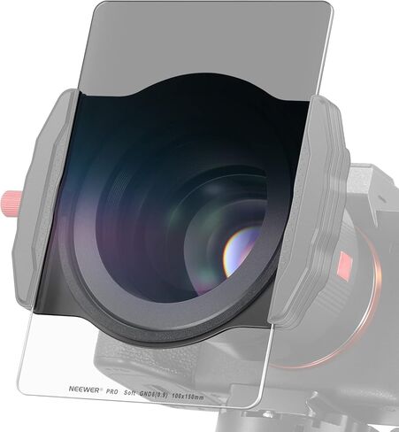 نيوير فلتر مربع ان دي 8 متدرج ناعم، فلتر SGND8 100 × 150 ملم (3 توقفات) رفيع 2 ملم مع زجاج بصري عالي الدقة متعدد الطبقات للمناظر الطبيعية/التصوير الطويل in Kuwait