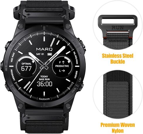 سوار نايلون ABELTA متوافق مع Fenix ​​7X Fenix ​​6X Fenix ​​5X، سوار ساعة فيلكرو نايلون 26 مم لـ Fenix ​​7X Pro، Fenix ​​6X Pro، Fenix ​​5X Plus، Fenix ​​3 HR، Fenix ​​3، Descent Mk1/2، Enduro، quatix in Kuwait