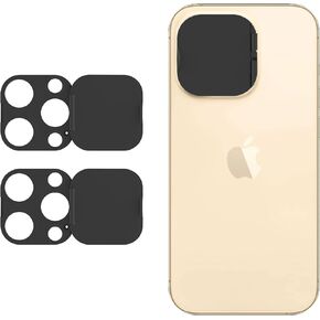 MakLuen Camera Cover,Webcam Cover Compatible for iPhone 14 Pro, iPhone 14 Pro Max,Back Lens Cover Protect Your Privacy and Security(Black)
