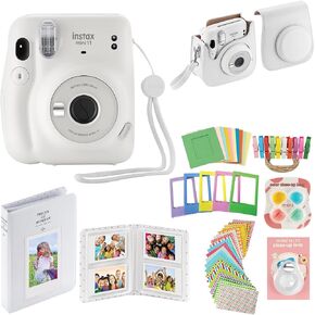 Fujifilm Instax Mini 11 Instant Camera with Case, Album and More Accessory Kit (Blush Pink)…
