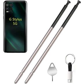 for Moto G Stylus 5G Stylus Pen Replacement, Part Touch Stylus Pen for Motorola Moto G Stylus 5G 2021 XT2131 All Verison Touch Pen with USB-Type-c+Eject Pin (2PCS Black)