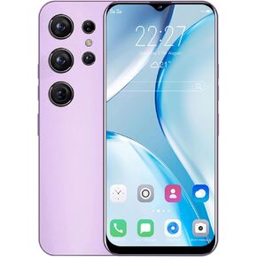 Smartphone Unlocked Cell Phones S23 Ultra 6.82in HD Screen The Black Phone 3GB/32GB 6800mAh 128GB Extension Dual Sim Boost Mobile Phones Telefonos Glass Back Cover (Blue)