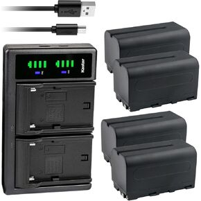 Kastar 1-Pack NP-F750 / NP-F770 Battery and LTD2 USB Charger Compatible with Godox ML30 ML30Bi LED Light, ML60 ML60Bi LED Light, LR160 Bi-Color Ringlight, LF308BI Variable Color LED Video Light in Saudi Arabia
