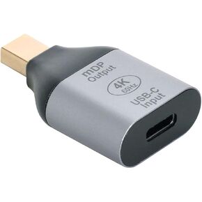 Cablecc 10Gbps 100W كابل USB-C نوع C مصدر أنثى إلى Mini Displayport DP Sink HDTV محول 4K 60hz 1080p للكمبيوتر اللوحي والهاتف والكمبيوتر المحمول