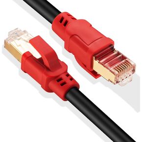 كابل إيثرنت Hftywy Cat 8 بطول 6 أقدام كابل إيثرنت Cat 8 كابل تصحيح الشبكة 40 جيجابت في الثانية 2000 ميجاهرتز SSTP LAN أسلاك Cat 8 إيثرنت سلك كابل إنترنت عالي السرعة لجهاز التوجيه والمودم والألعاب PS4 وXbox in Kuwait