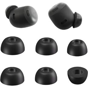 Memory Foam Ear Tips for Google Pixel Buds Pro with Storage Box, Replacement Tips for Google Earbuds Pixel Buds Pro fit Charging Case 3 Pairs LMS