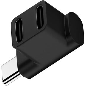 محول مقسم بيانات الطاقة USB3.0 من النوع C بسرعة 10 جيجابت في الثانية ذكر إلى أنثى مزدوج بزاوية لأعلى متوافق مع الكمبيوتر المحمول Steam Deck in Kuwait