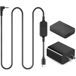 ACK-E12 USB Type-C Cable LP-E12 Dummy Battery DR-E12 DC Coupler PD Adapter Kit for Canon EOS M M2 M10 M50 M100 M200 Kiss M, Kiss M2, EOS M50 Mark II in Kuwait