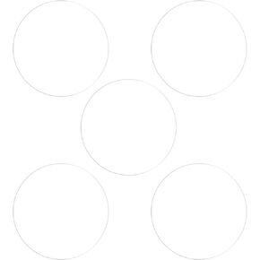 5pcs Watch Glass Screen Protectors 22mm Soft TPU Anti-scratch HD Clear High Definition Round Smartwatch Screen Protection Film (for Flat Screen)