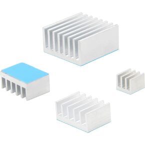 eleUniverse Orange Pi 5 Plus Heatsinks, 4Pcs Aluminum Heatsinks with Thermal Conductive Adhesive Tape Compatible with Orange Pi 5 Plus in Kuwait
