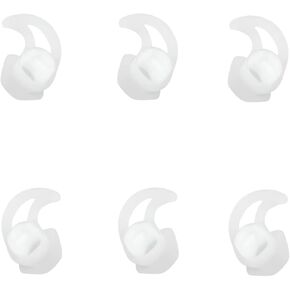 Earbud Tips Small 3 Pairs Soft and Comfortable Silicone Earbud Tips Noise Isolation Tips Black Earbud Replacement Tips Compatible with Bose Qc20 Qc30 IE2 SoundSport IE3 SIE2i Earphones
