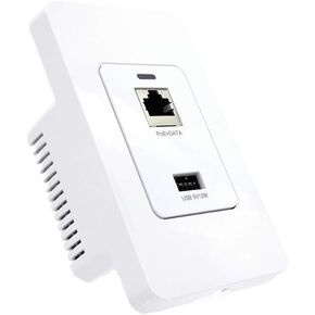 PoE Texas Gigabit PoE Splitter in-Wall Outlet with Fast 5V USB Charging Port x 2 and RJ45 Data Output for PC’s, Laptops, or Any Wired Data Device