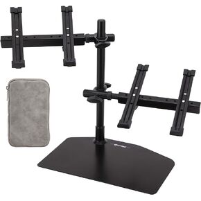 ساينفيلد ستديوز - حامل لاب توب مزدوج - توافق عالمي مع ارتفاع قابل للتعديل - حامل لاب توب دي جيه مزدوج كامل مع منظم كيبلات in Kuwait