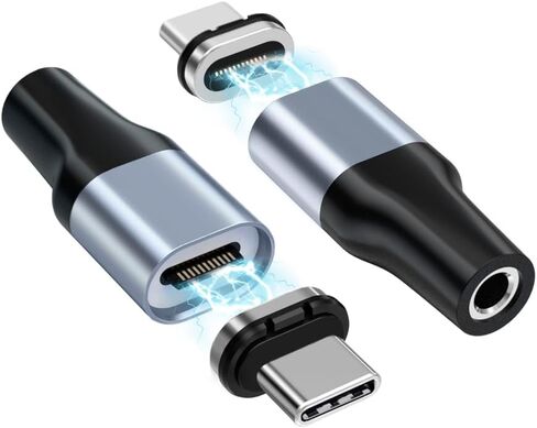 USB C Magnetic Adapter Right Angle USB C Adapter 24 pin Male to Female Connector 24pins 100W PD Fast Charge 20Gbs Data Transfer USB3.1, Champagne Gold in Kuwait