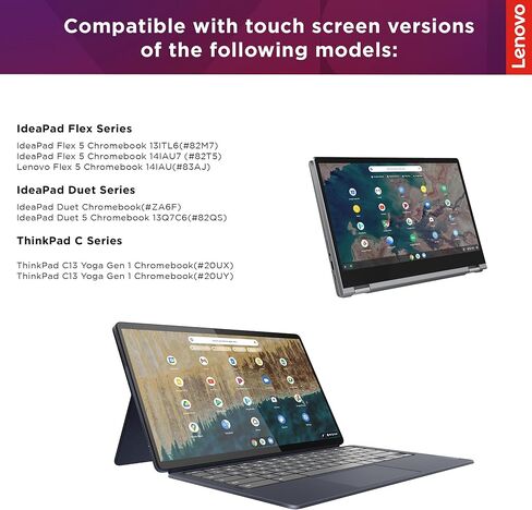 Lenovo USI Stylus Pen, Chrome OS Support, 4,096 Levels of Pressure Sensitivity, 150 Days Battery Life, AAAA Battery, Works with Chromebook, GX81B10212,Grey in Kuwait