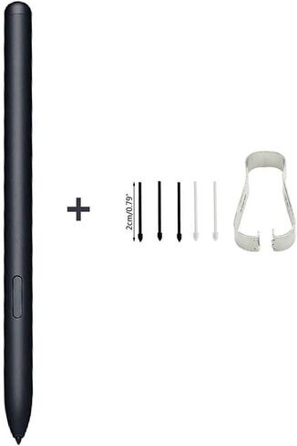 Tab S7 / S7+ S Pen Replacement Stylus Pen for Samsung Galaxy Tab S7 / S7 Plus/ S7 FE (EJ-PT870) + Tips/Nibs (Without Bluetooth)( Black) in Saudi Arabia