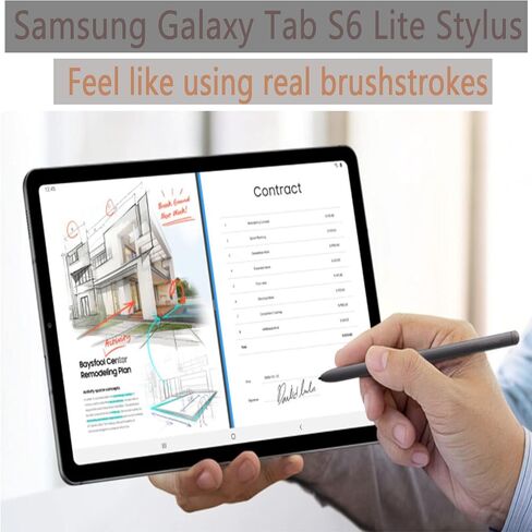 قلم بديل لجهاز Galaxy Tab S6 Lite لجهاز Samsung Galaxy Tab S6 Lite SM-P610N SM-P615 SM-P610 10.4 بوصة + أطراف/أطراف (وردي) in Kuwait