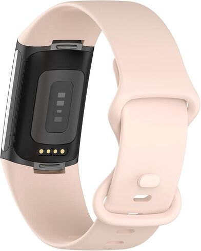 TopPerfekt Bands متوافقة مع Fitbit Charge 5، سوار ساعة بديل من السيليكون الناعم القابل للتعديل وأساور معصم لتتبع الأنشطة Charge 5 للنساء والرجال in Kuwait