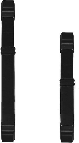 سوار معصم مرن قابل للتعديل / سوار كاحل متوافق مع جهاز تتبع اللياقة البدنية فيتبيت التا اتش ار/التا، سوار مطاطي للرجال والنساء (اسود), Medium, بدون أحجار كريمة in Kuwait