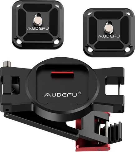 مشبك كاميرا AUDEFU مشبك كاميرا لحزام حقيبة الظهر DSLR نظام التحرير السريع حامل مشبك حقيبة الظهر حامل حزام الكاميرا... تصميم براءة اختراع الولايات المتحدة الأمريكية in Kuwait