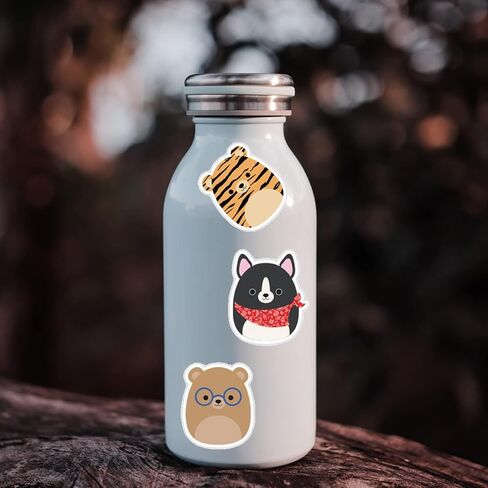 100 قطعة من ملصقات كرتونية لطيفة، ملصقات فينيل صغيرة جمالية لزجاجة المياه واللابتوب والجيتار ولوح التزلج، ملصقات سكويشمالو مقاومة للماء للاطفال والبنات والمراهقين in Kuwait