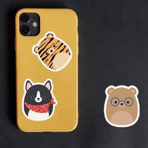 100 قطعة من ملصقات كرتونية لطيفة، ملصقات فينيل صغيرة جمالية لزجاجة المياه واللابتوب والجيتار ولوح التزلج، ملصقات سكويشمالو مقاومة للماء للاطفال والبنات والمراهقين in Kuwait