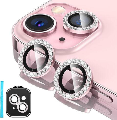 Tensea for iPhone 16 / iPhone 16 Plus Camera Lens Protector, 9H Tempered Glass Camera Cover Screen Protector, HD Clear, Metal Individual Ring for iPhone 16 6.1inch/iPhone 16 Plus 6.7inch 2024 in Kuwait