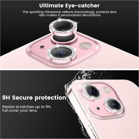 Tensea for iPhone 16 / iPhone 16 Plus Camera Lens Protector, 9H Tempered Glass Camera Cover Screen Protector, HD Clear, Metal Individual Ring for iPhone 16 6.1inch/iPhone 16 Plus 6.7inch 2024 in Kuwait