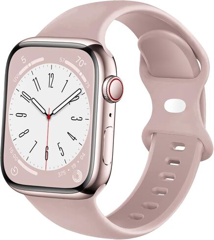 AIRPROCE متوافق مع أساور ساعة Apple 38 مم 40 مم 41 مم 42 مم 44 مم 45 مم 49 مم، حزام بديل لأساور المعصم الرياضية من السيليكون الناعم لساعة iWatch Ultra 2 Ultra SE Series 9 8 7 6 5 4 3 2 1 للنساء والرجال (38/40/41 مم S/M، أسود ) in Saudi Arabia