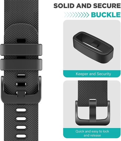 TUSITA حزام سيليكون سريع التحرير 22 مم بديل لـ Garmin Vivoactive 4، Venu 2، Galaxy Watch 4 3 Gear S3 Frontier، Fossil Gen 5، Amazfit GTR 3 Pro 2 2e، Ticwatch Pro 3 2021، Polar Vantage M، SW022 in Saudi Arabia