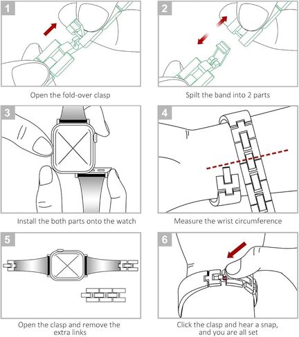 NewWays متوافق مع Apple Watch Band Series 8 Series 7 41mm 40mm SE Series 6 5 4 3 38mm، سوار من الألماس اللامع لساعة iWatch Band النسائية (فضي لامع) in Kuwait