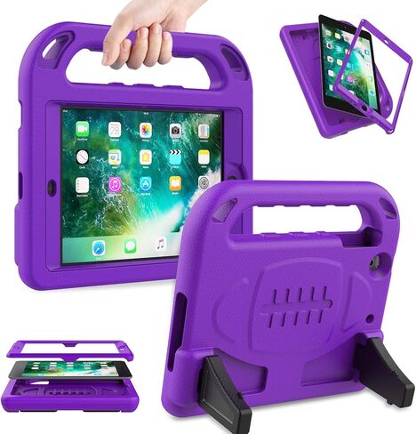 حافظة AVAWO للأطفال لجهاز iPad Mini 1 2 3 - واقي شاشة مدمج خفيف الوزن ومقاوم للصدمات ومقبض للأطفال لجهاز iPad Mini الجيل الأول، iPad Mini الجيل الثاني، iPad Mini الجيل الثالث - وردي in Kuwait