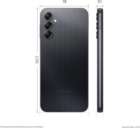 SAMSUNG Galaxy A14 (SM-A145P/DS) ثنائي شريحة الاتصال، 128 جيجابايت + 4 جيجابايت، نظام GSM مفتوح من المصنع، إصدار عالمي (حزمة شاحن سيارة سريع) - بدون ضمان - (أخضر) (متجدد) in Saudi Arabia