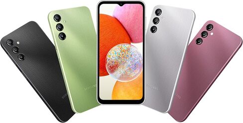 SAMSUNG Galaxy A14 (SM-A145P/DS) ثنائي شريحة الاتصال، 128 جيجابايت + 4 جيجابايت، نظام GSM مفتوح من المصنع، إصدار عالمي (حزمة شاحن سيارة سريع) - بدون ضمان - (أخضر) (متجدد) in Saudi Arabia