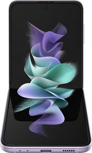 SAMSUNG Galaxy Z Flip 3 Flip3 5G Fully Unlocked Android Cell Phone US Version Smartphone Flex Mode, Intuitive Camera Compact - (Renewed) (256GB, Lavender) in Saudi Arabia