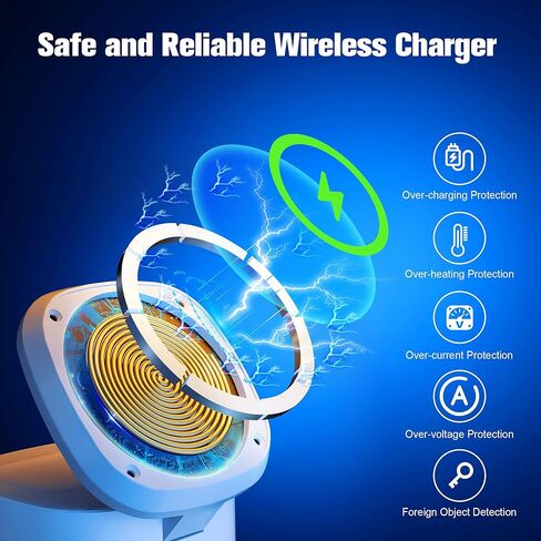 شاحن لاسلكي مغناطيسي 3 في 1 لأجهزة Apple من Gonat، محطة شحن لاسلكية محمولة مناسبة لسلسلة Airpods، متوافق مع سلسلة iWatch، حامل هاتف لسلسلة iPhone 15/14/13/12 in Kuwait