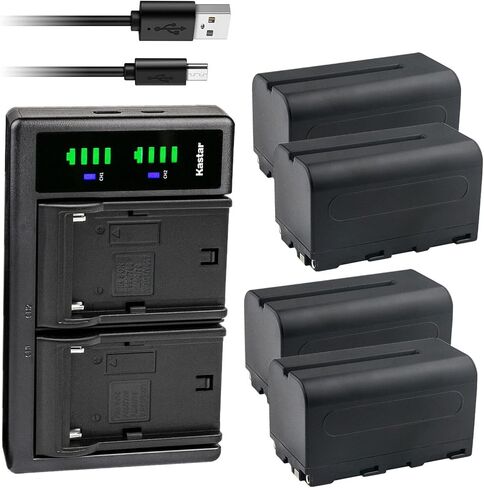 Kastar 1-Pack NP-F750 / NP-F770 Battery and LTD2 USB Charger Compatible with Godox ML30 ML30Bi LED Light, ML60 ML60Bi LED Light, LR160 Bi-Color Ringlight, LF308BI Variable Color LED Video Light in Saudi Arabia
