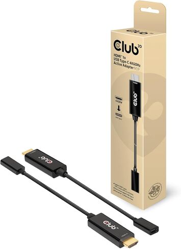 Club3D CAC-1333 HDMI 2.0 to USB Type C 4K60Hz M/F Active Adapter in Kuwait