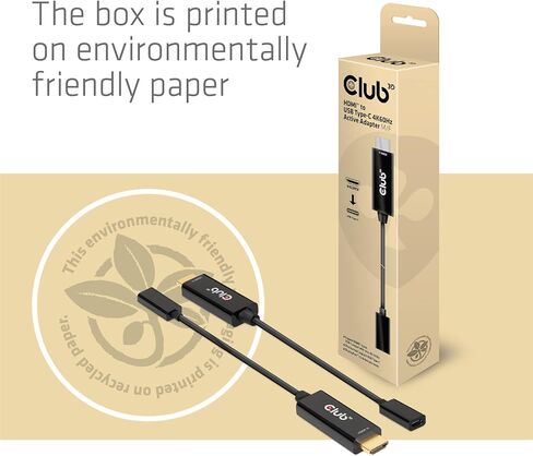 Club3D CAC-1333 HDMI 2.0 to USB Type C 4K60Hz M/F Active Adapter in Kuwait