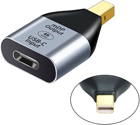 Cablecc 10Gbps 100W كابل USB-C نوع C مصدر أنثى إلى Mini Displayport DP Sink HDTV محول 4K 60hz 1080p للكمبيوتر اللوحي والهاتف والكمبيوتر المحمول in Kuwait