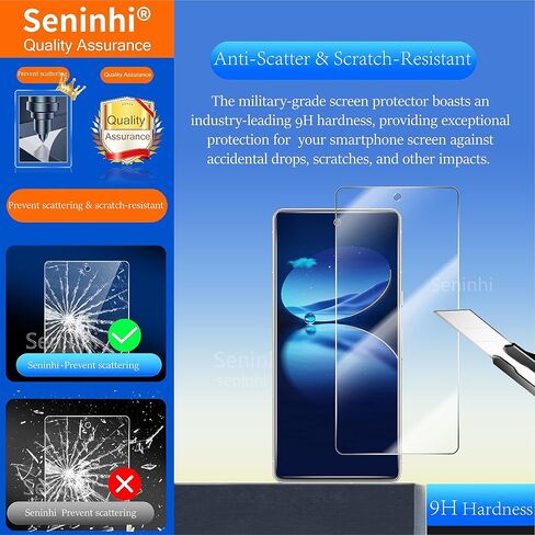 Seninhi [3+3Pack] لواقي شاشة Google Pixel 7A 3Pack + واقي عدسة الكاميرا 3Pack، واقي شاشة من الزجاج المقسى [مع إطار سهل التركيب] [صلابة 9H] [مضاد للخدش] [خالٍ من الفقاعات]-Clear Pixel 7A 5G in Kuwait