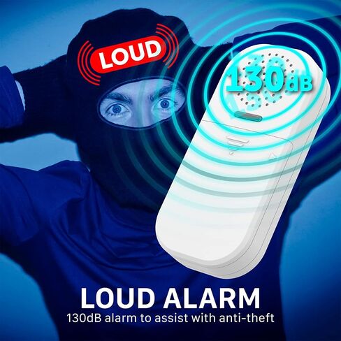 Fosmon Wireless Door Alarms for Home Security with Remote, 130dB Door and Window Alarms Sensors, (Battery-Powered), Kids Safety, Dementia Patients, Pool Door Alarm (1-Pack) in Kuwait