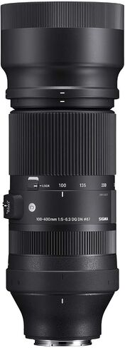 Sigma 100-400mm F5-6.3 DG DN OS Contemporary Lens 750965 for Sony E-Mount Full Frame Mirrorless Cameras Bundle w/Deco Gear Photography Backpack Case + Filter Kit + 64GB Card + Monopod + Accessories in Saudi Arabia